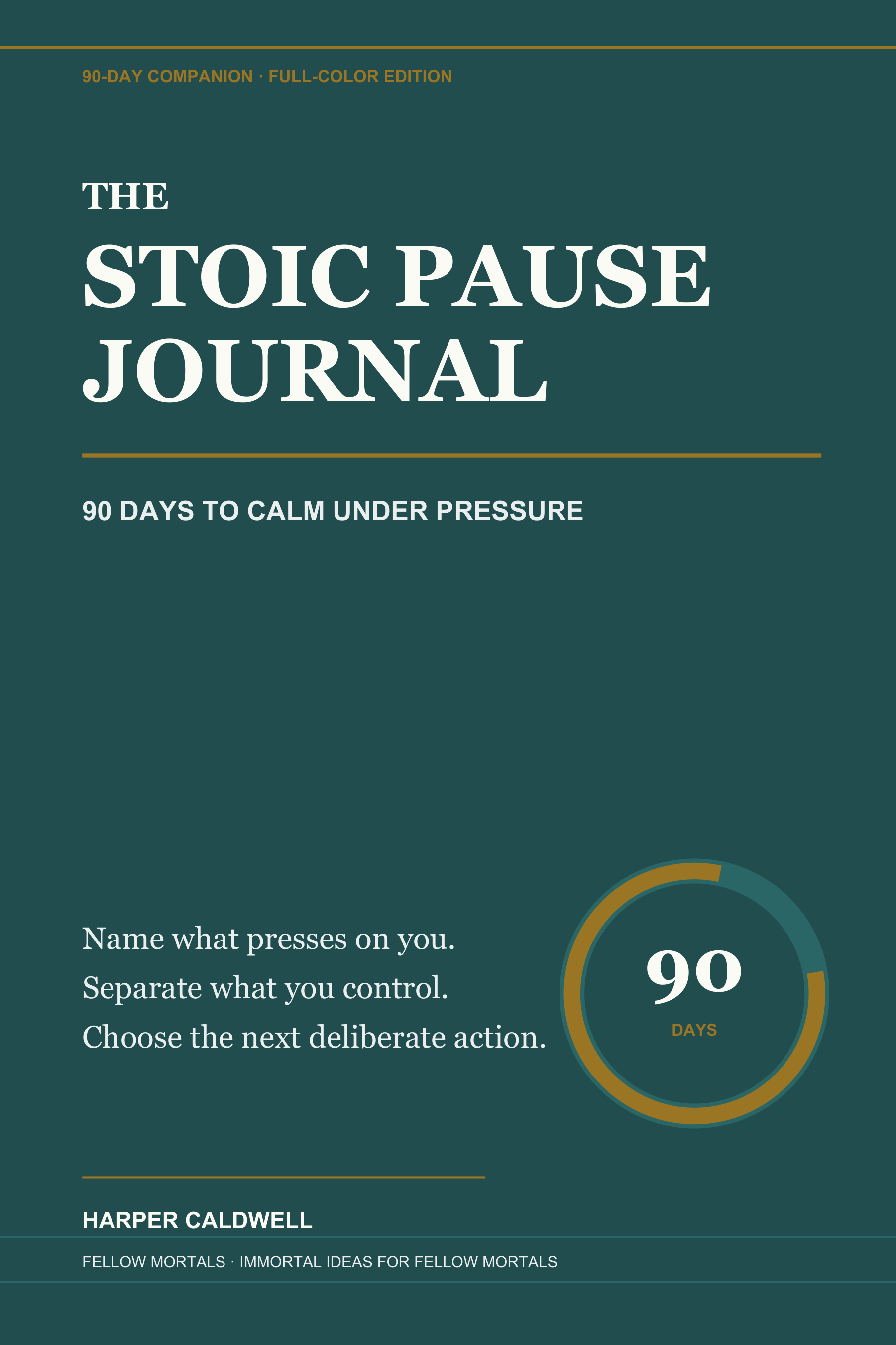 Full-Color Edition cover of The Stoic Pause Journal